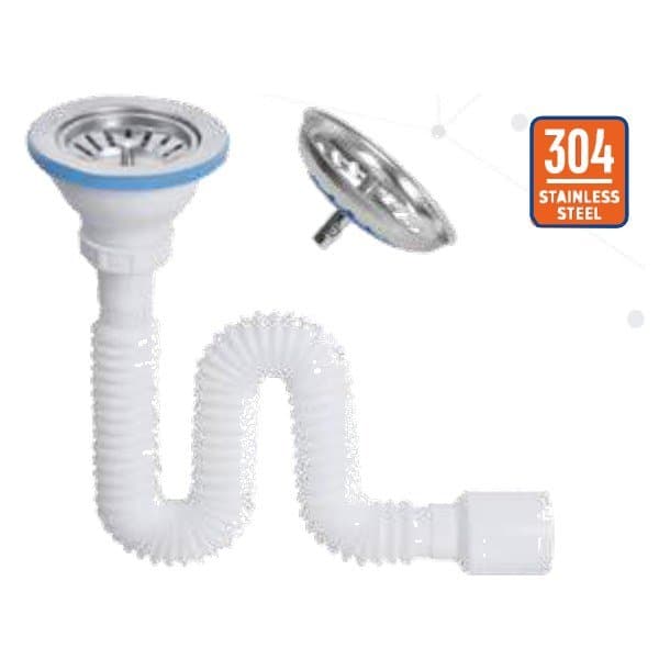 Luxpar Lüx Çöpmak Evye Sifonu (Paslanmaz Vidalı) Ø32