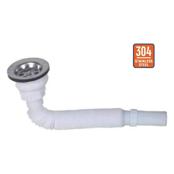 Luxpar Rekorlu Lüx Körüklü Sifon Kısa 80 mm Ø32